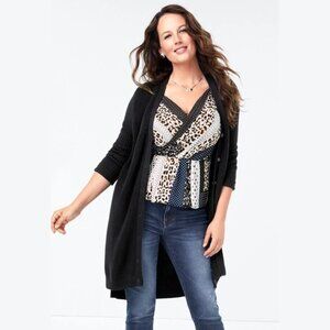 Cabi Madison Cardigan in Black Size Small